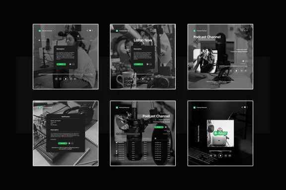 Podcast Instagram Post and Story Template