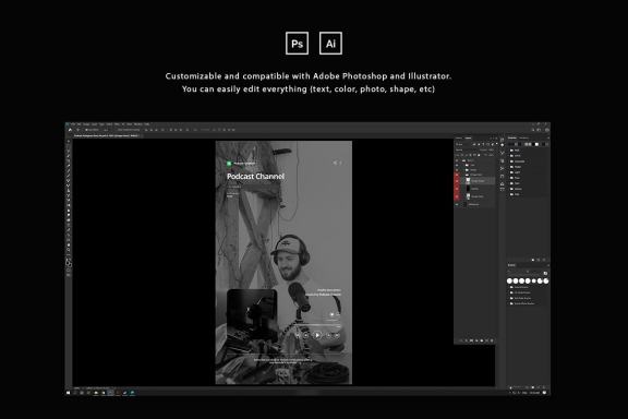 Podcast Instagram Post and Story Template
