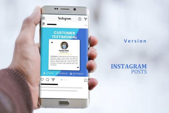 Testimonial reviews instagram stories and posts keynote template