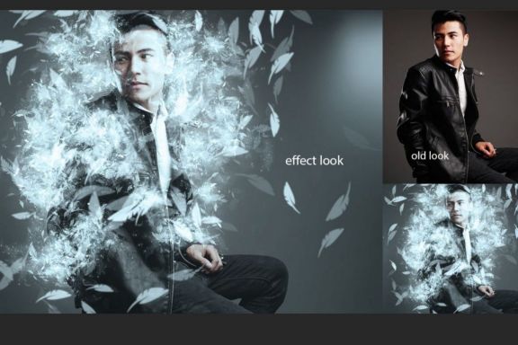 Feather Dreamy Dispersion Photoshop Action