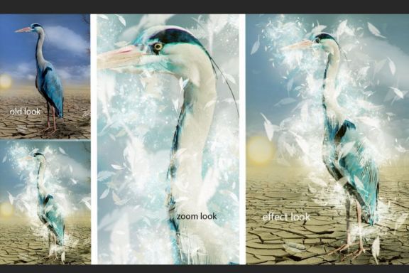 Feather Dreamy Dispersion Photoshop Action