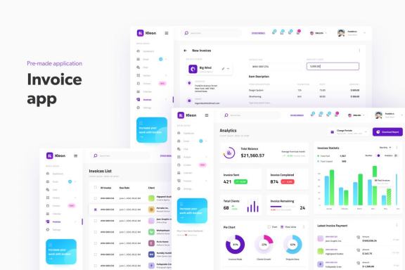 Kleon - Clean Admin Panel Dashboard UI Template