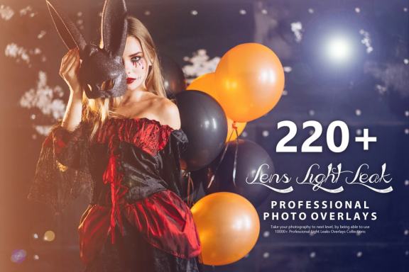 220+ Lens Light Leak Photo Overlays