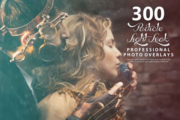 300+ Particle Light Leak Photo Overlays
