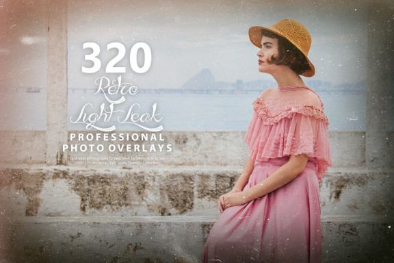 320+ Retro Light Leak Photo Overlays