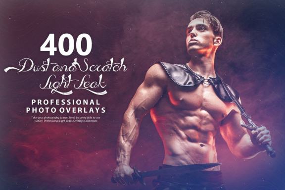 400+ Dust&Scratch Light Leak Photo Overlays