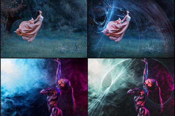 50 Mystical Ice Light Photo Overlays