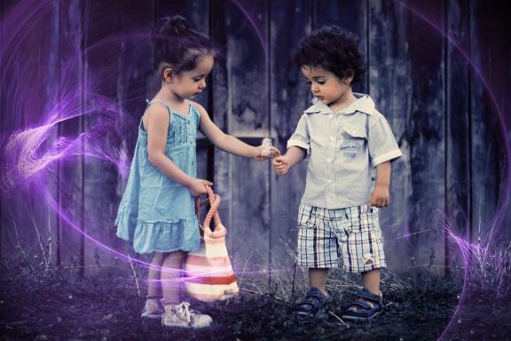 50 Purple Light Magic Photo Overlays