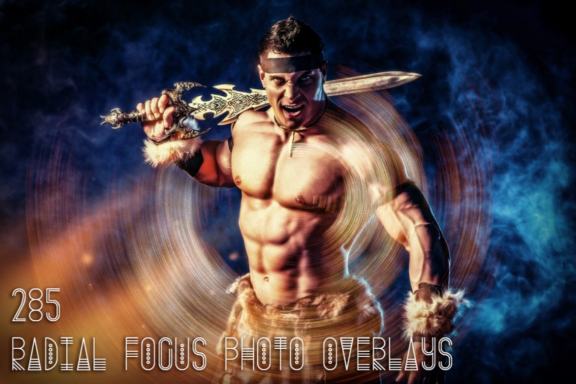 285 Radial Focus Photo Overlays
