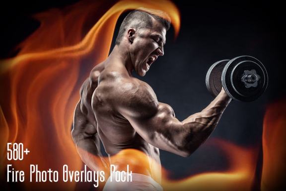 580+ Fire Photo Overlays Pack