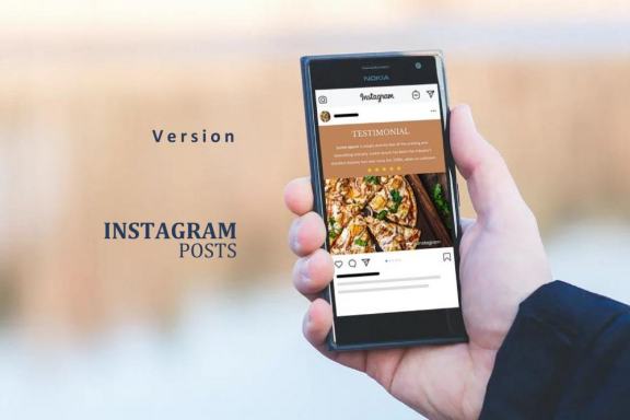 Testimonial instagram stories and posts keynote template