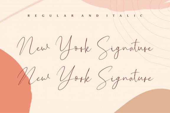 New York Signature - Luxury Signature Font
