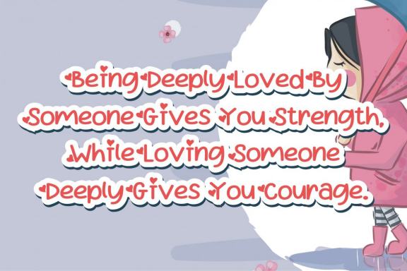 Rain Kiss - Crafting Love Font