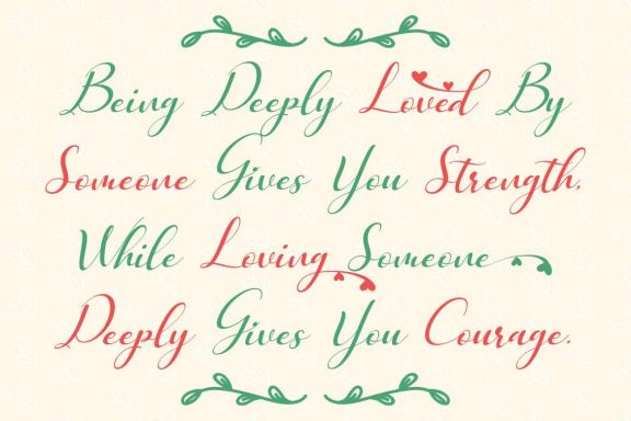 Emely love nature - Love and Nature Font