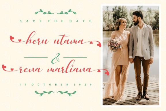 Emely love nature - Love and Nature Font