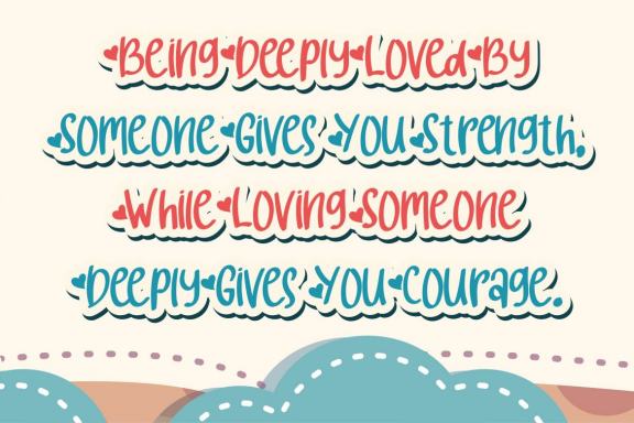 hello baby - Crafting Love Font