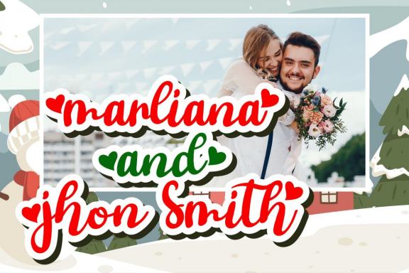 shasha christmas - script love font