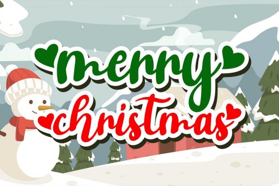 shasha christmas - script love font