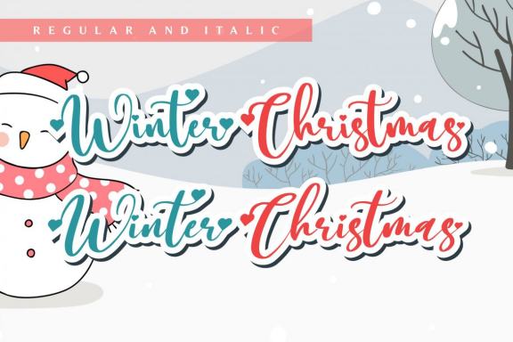 Winter Christmas - Love Style Font