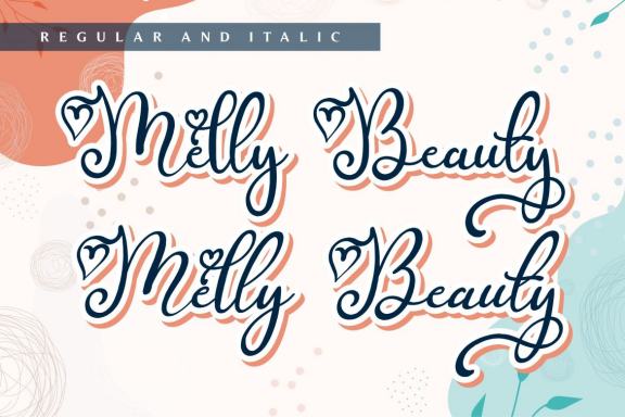 Melly Beauty - Beautiful Script Font