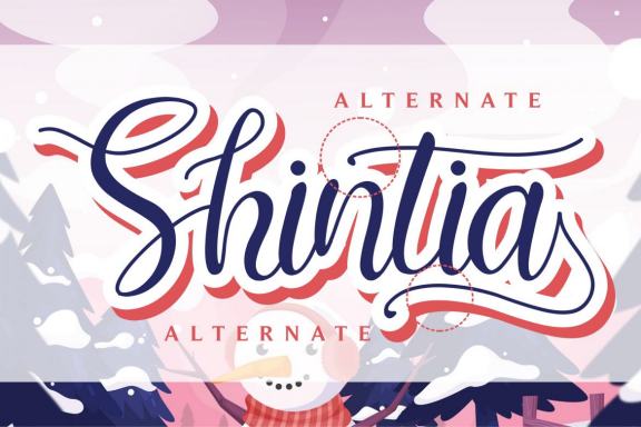 Shintia - Beautiful Script Font