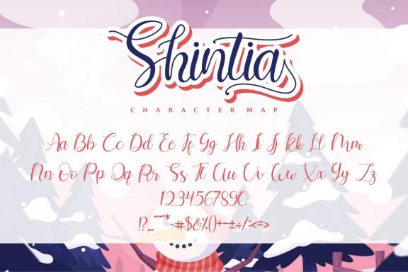 Shintia - Beautiful Script Font