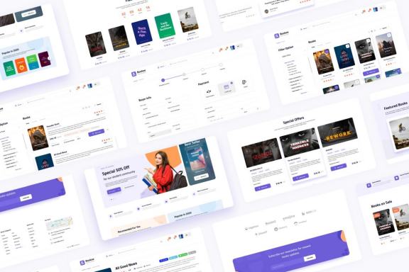 Bookoe - Book Store Website UI Design