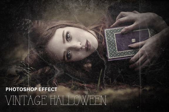 Vintage Halloween Photoshop Effect