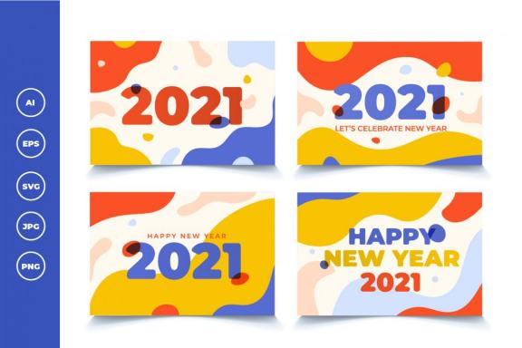 Background new year 2021 collection