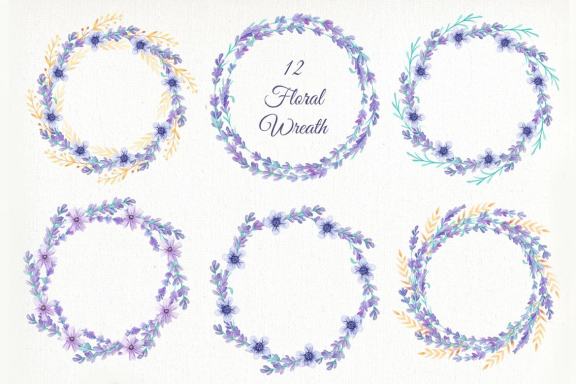 Watercolor Lavender Design Pack
