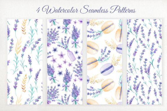 Watercolor Lavender Design Pack