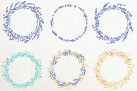 Watercolor Lavender Design Pack