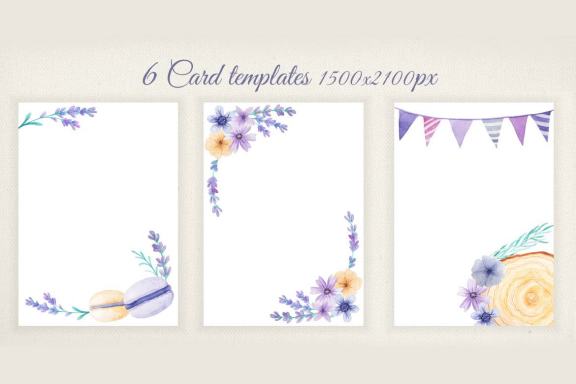 Watercolor Lavender Design Pack