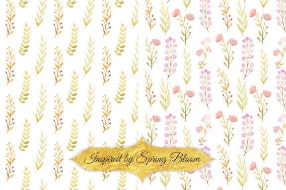 Watercolor Floral Patterns Vol.1