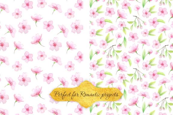 Watercolor Floral Patterns Vol.2