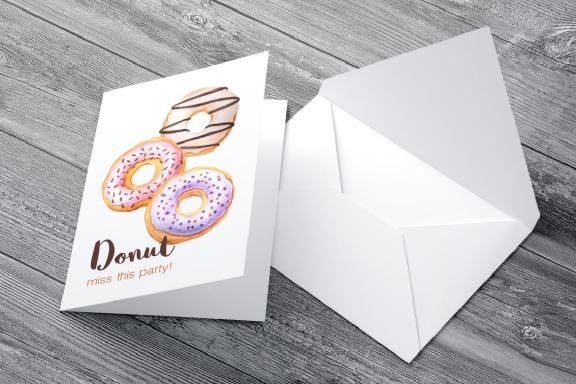 Watercolor Donuts Patterns & Graphics