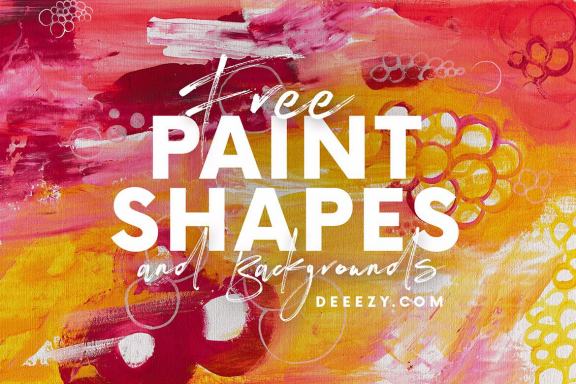 Free Paint Shapes & Backgrounds
