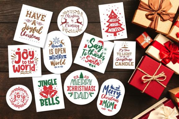 100 Christmas Typography Quotes Bundle