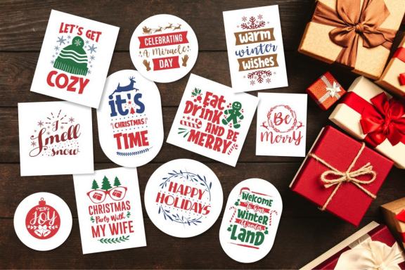 100 Christmas Typography Quotes Bundle