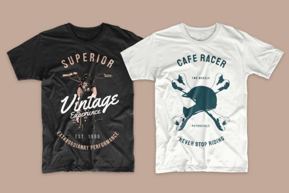 Vintage Motorcycles Vector T-shirt Design Bundle