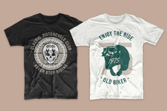 Vintage Motorcycles Vector T-shirt Design Bundle