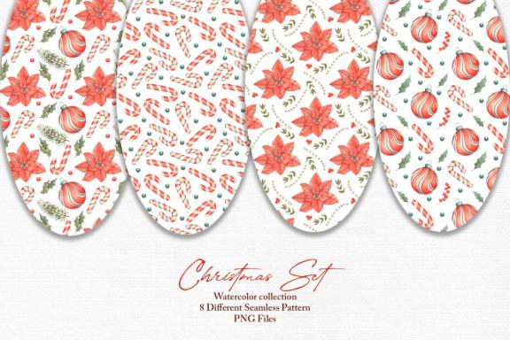 Watercolor Christmas Set