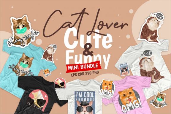 Funny Cat Cartoon Bundle