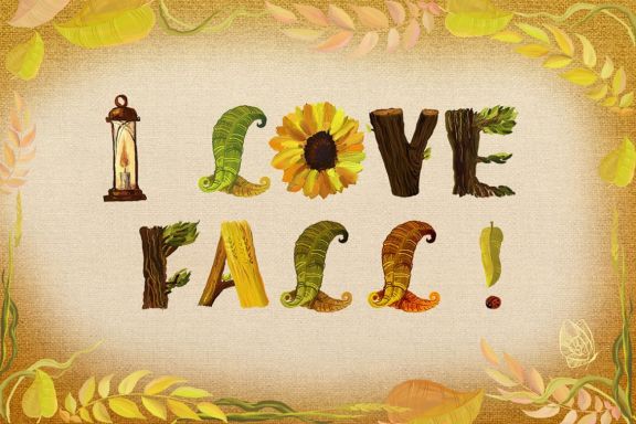 Golden Autumn Alphabet