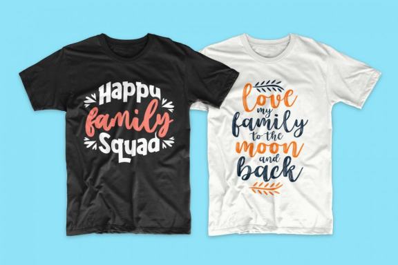 Family Quotes and Sayings Typography Bundle