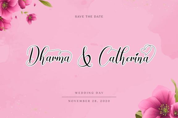Chinthya Sweet & Lovely Calligraphy Script Font