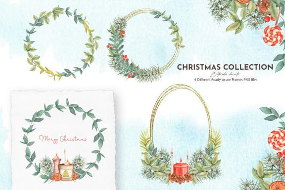 Watercolor Christmas Collection
