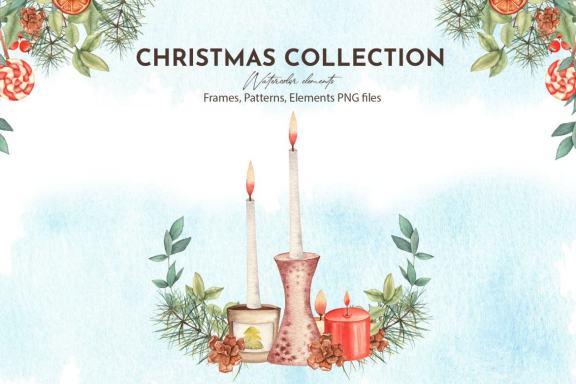 Watercolor Christmas Collection