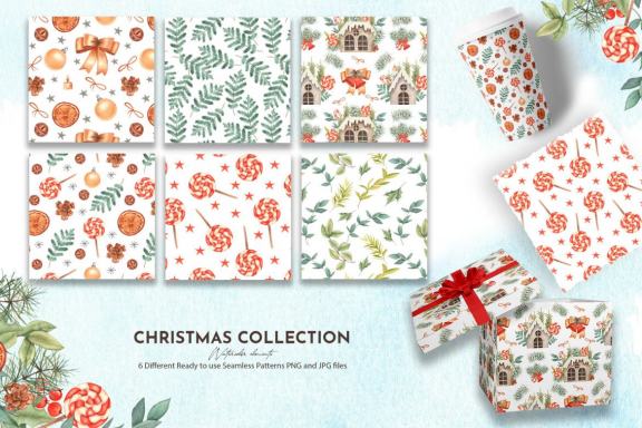 Watercolor Christmas Collection