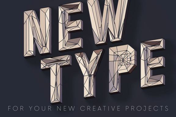 Artdeco Mirror - 3D Lettering
